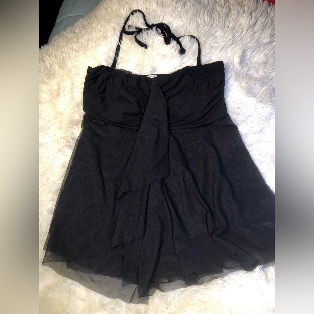 VENUS. Classic Bandeau Tankini - Black Beauty NWOT 12 - Picture 3 of 16